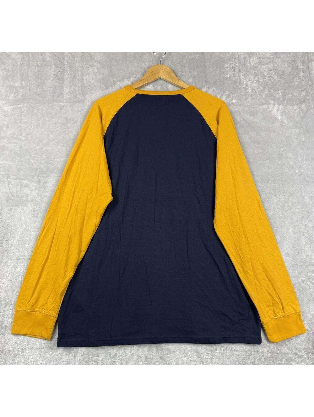 NWT Penfield Raglan Long Sleeve Tee Navy Yellow Men XXL Outdoor Casual gorpcore - Picture 2 of 10